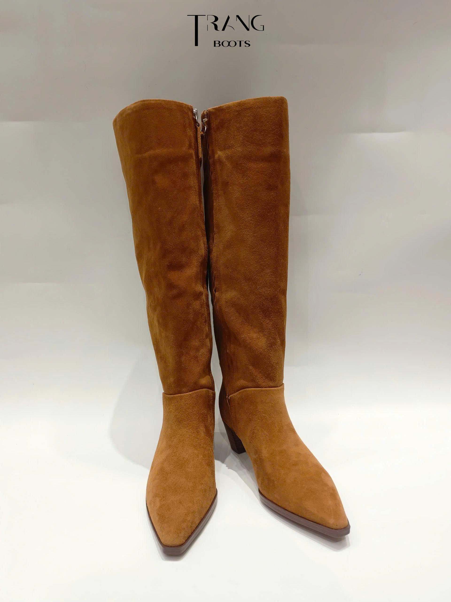 FRANCO SARTO GENEVIEVE KNEE HIGH BOOTS WOMEN - COGNAC - BOOTS GỐI ĐẾ THẤP