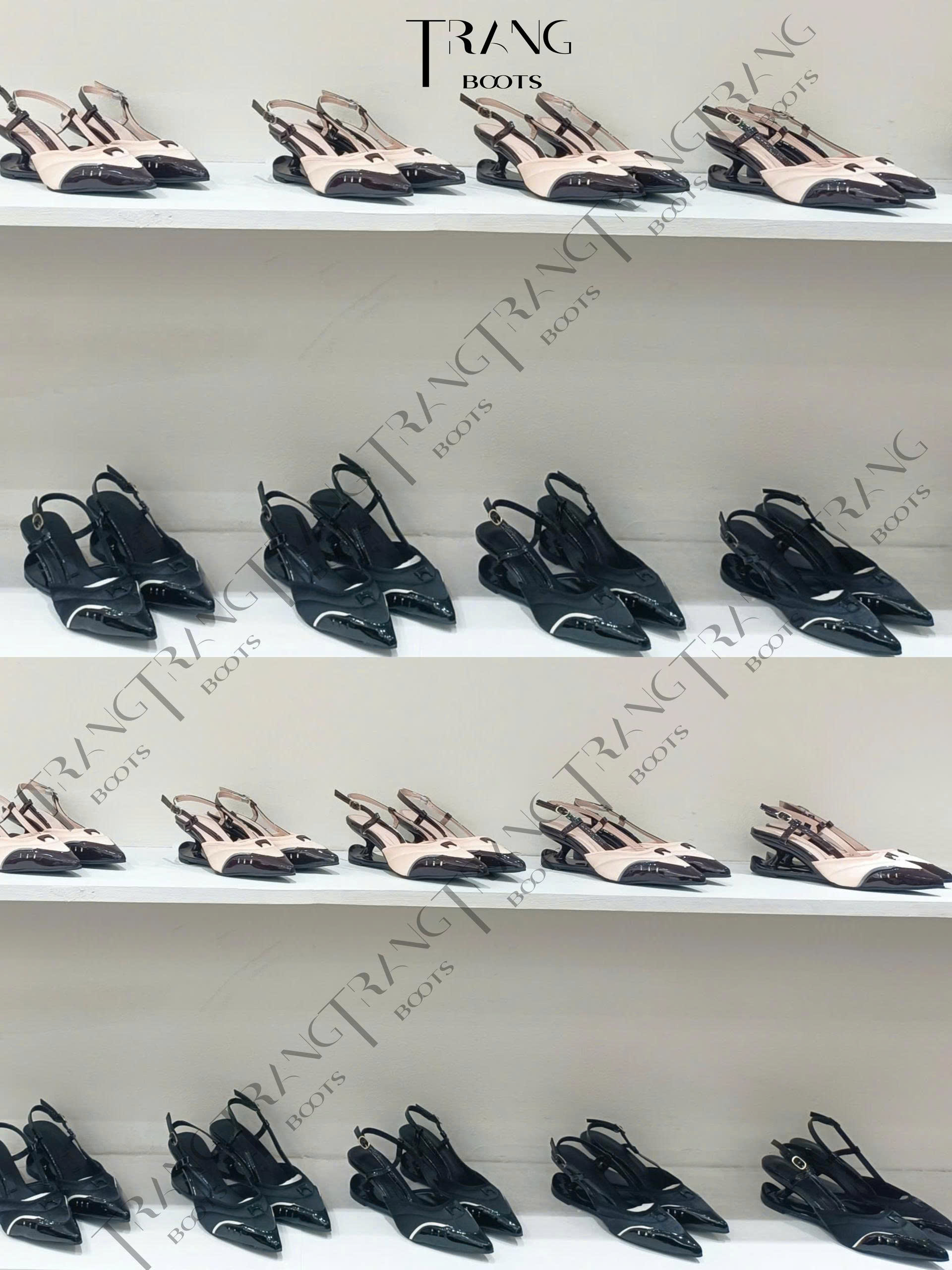 SCARLET TRACK - Élan Racing Muse CAO GÓT MŨI NHỌN QUAI CHÉO PHONG CÁCH BALLET FAIRY