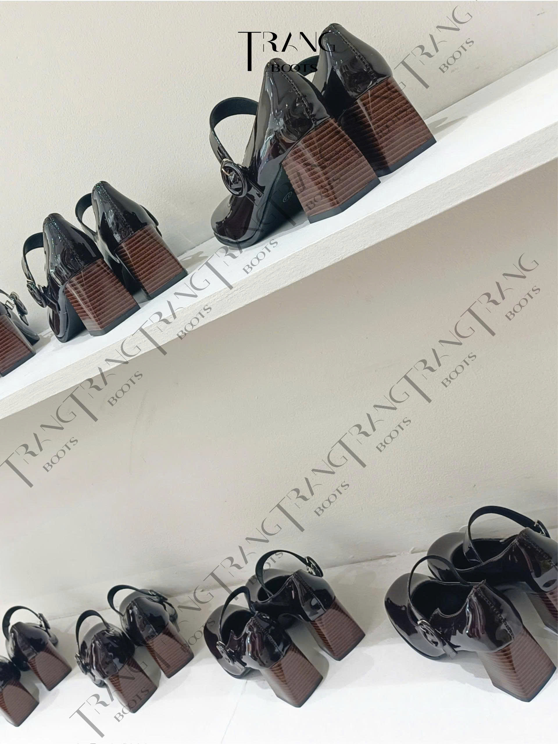 MARY JANE- LADY ÉLAN GIÀY CAO GÓT MARY JANE MŨI VUÔNG 6CM