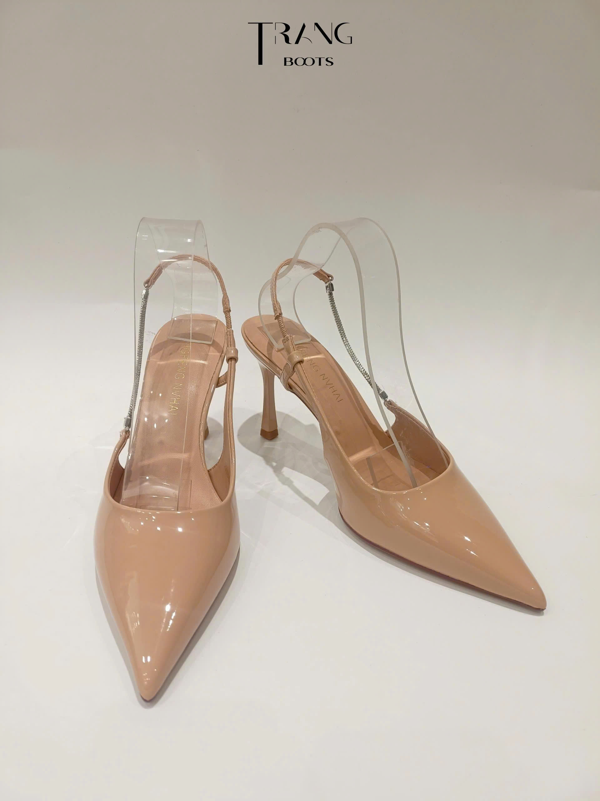 STILETTO- LADY ÉLAN Cao gót slingback mũi nhọn – stiletto tôn dáng, thiết kế French chic sang trọng