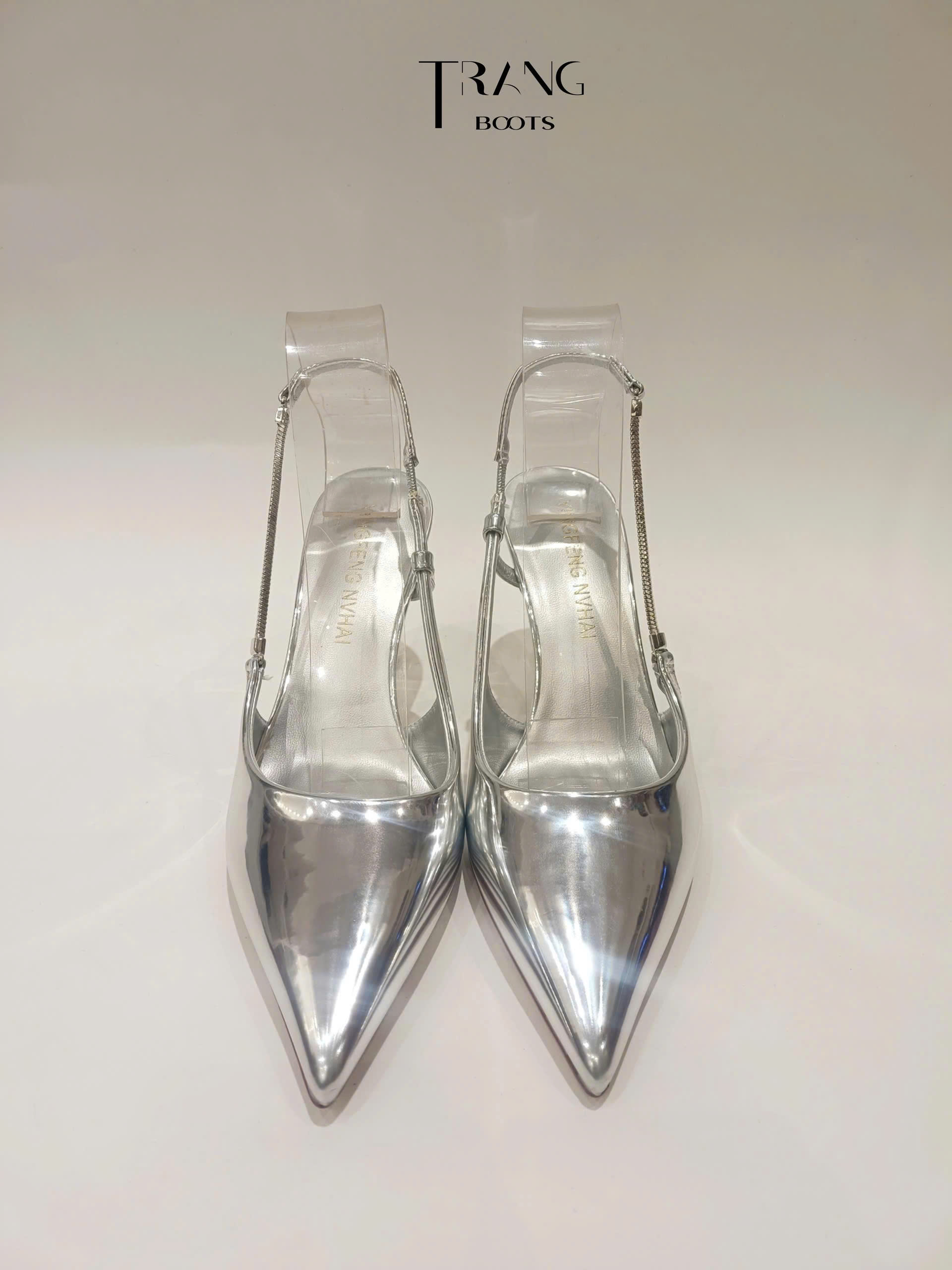 STILETTO- LADY ÉLAN Cao gót slingback mũi nhọn – stiletto tôn dáng, thiết kế French chic sang trọng