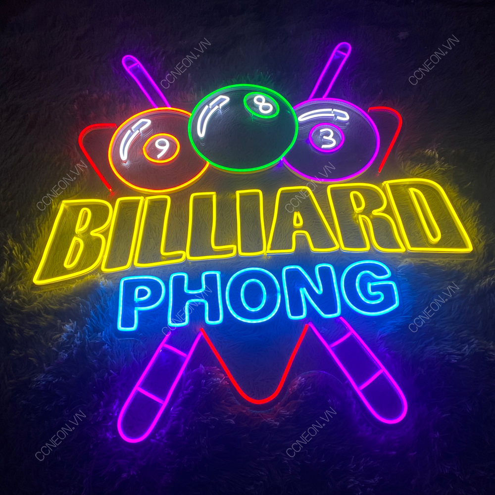 Đèn Led Neon Trang Trí Quán Bida - Đèn cho quán Billiard Đèn Led Neon Trang Trí Quán Bida - Đèn cho quán Billiard