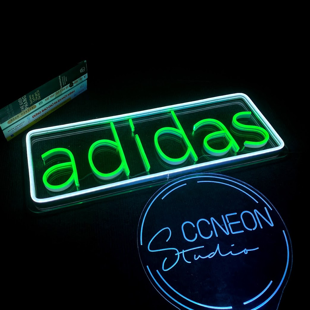 Đèn Trang Trí Led Neon Sign Theo Yêu Cầu - Đèn Led Neon Sign Adidas 