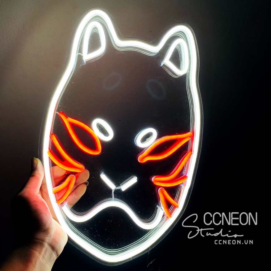 Đèn Trang Trí Mặt Nạ Anbu LED Neon Sign - Anime Led Neon Sign-Naruto Led Neon 