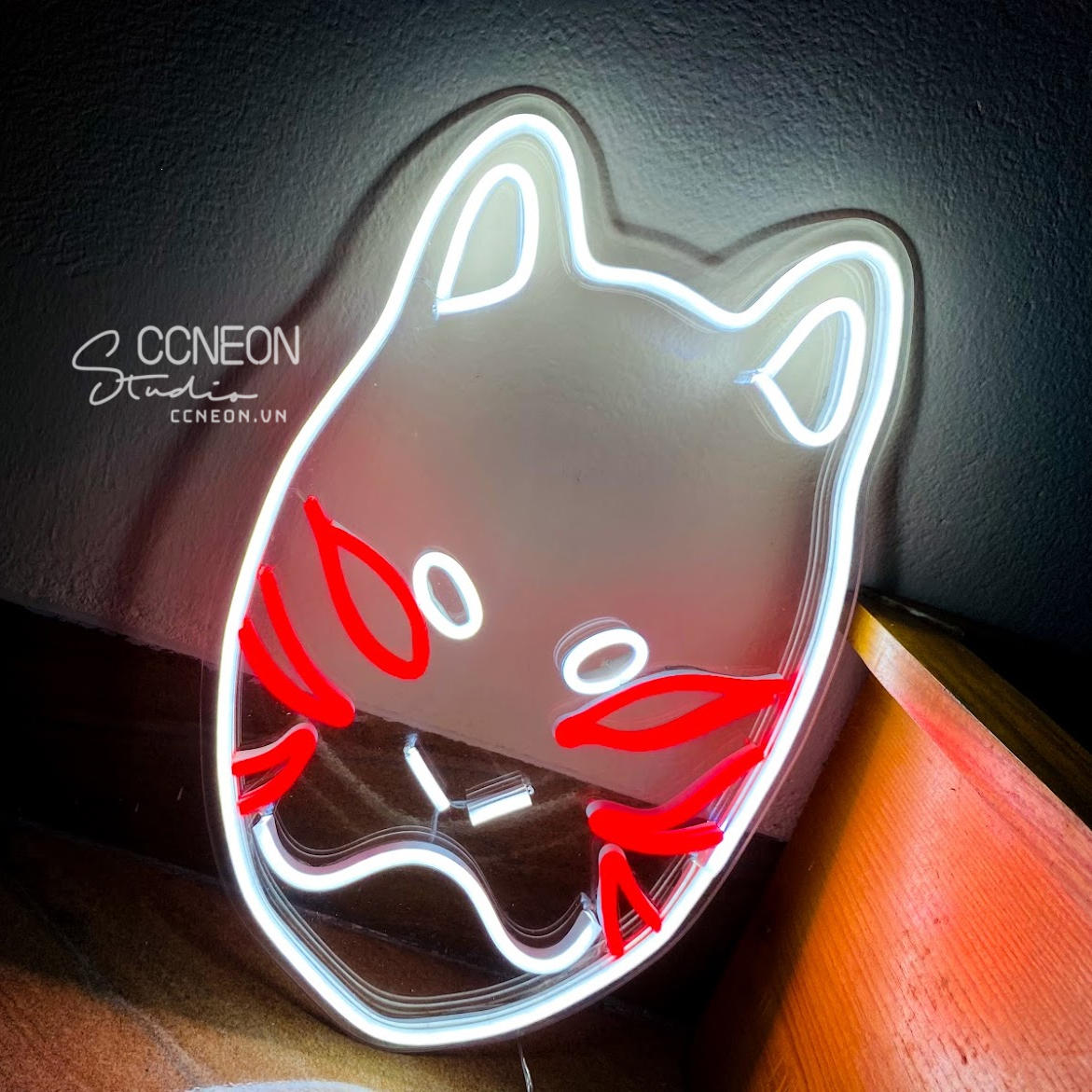 Đèn Trang Trí Mặt Nạ Anbu LED Neon Sign - Anime Led Neon Sign-Naruto Led Neon 