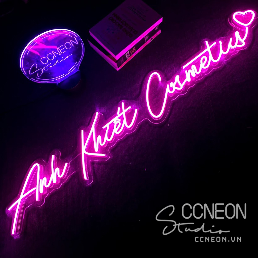 Đèn Trang Trí Led Neon Sign Theo Yêu Cầu - Đèn Led Neon Anh Khiết Cosmetic 