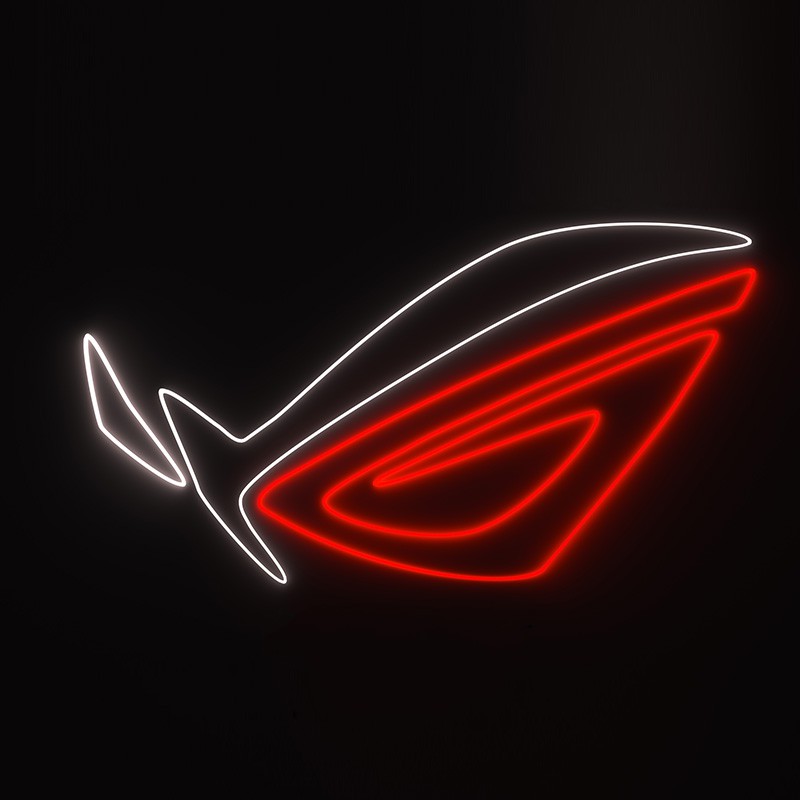 Đèn neon trang trí logo ASUS - đèn trang trí phòng 