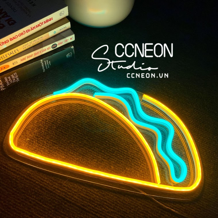 Đèn Trang Trí Led Neon Sign Theo Yêu Cầu - Đèn Led Neon Sign Bánh Mỳ Sandwich 