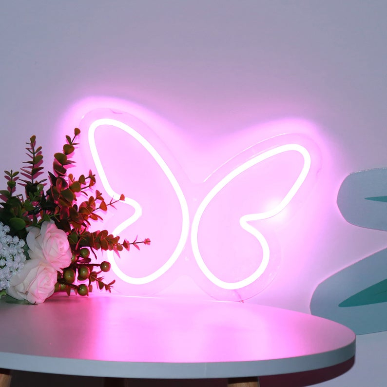Đèn Trang Trí Led Neon Sign Hình Bướm 