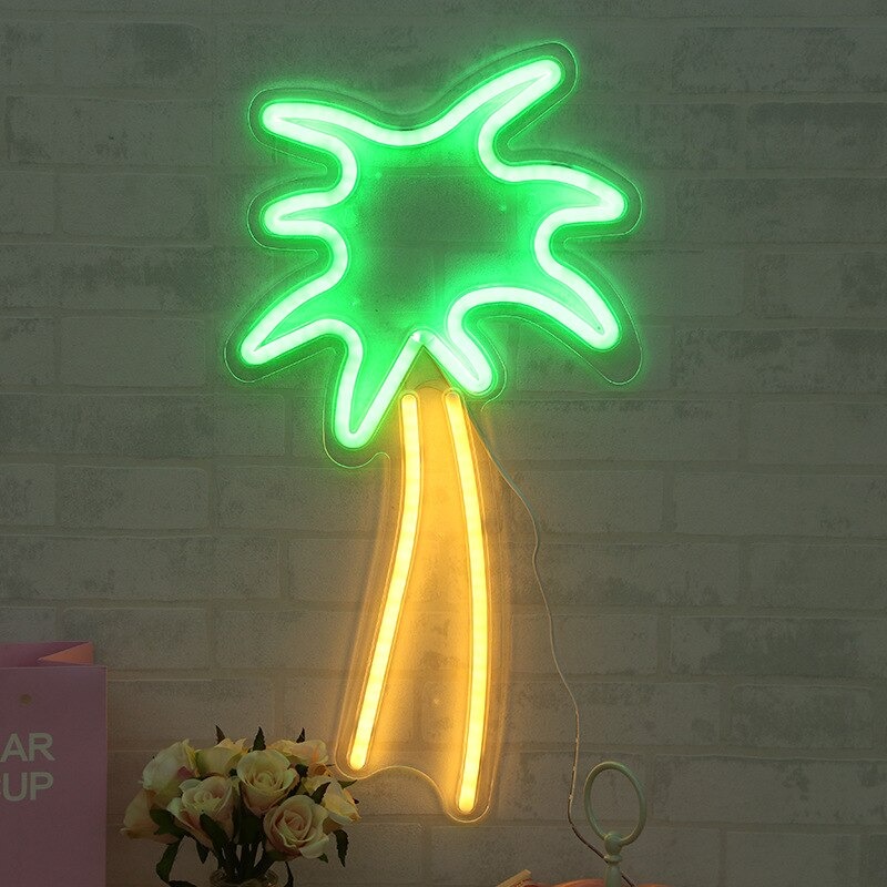 Đèn Trang Trí Led Neon Cây Dừa 