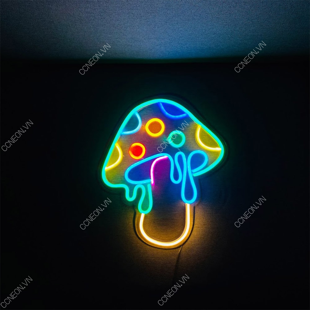 Đèn Trang Trí Led Neon Hình Cây Nấm 