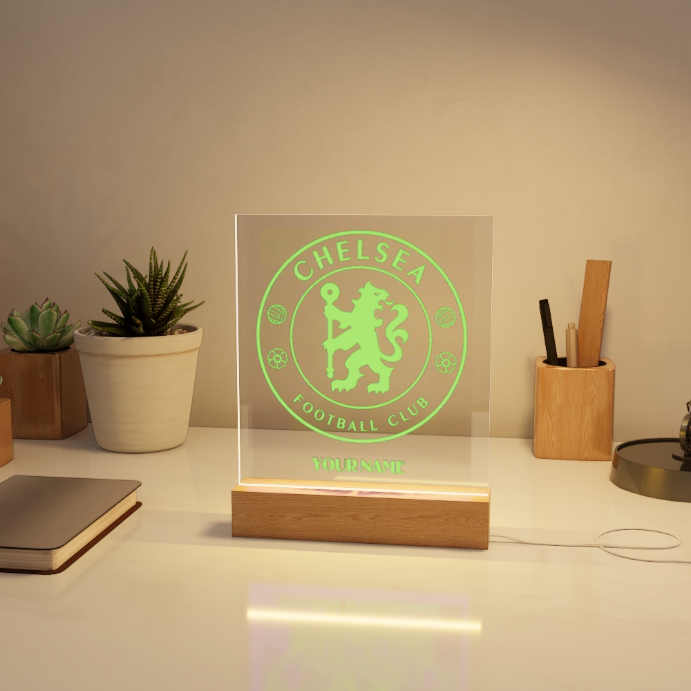 Đèn Led 3D Khắc Hình Theo Yêu Cầu -  Đèn Led 7 Màu, Đèn Ngủ Led 3d CLB Bóng Đá 