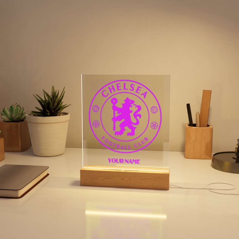 Đèn Led 3D Khắc Hình Theo Yêu Cầu -  Đèn Led 7 Màu, Đèn Ngủ Led 3d CLB Bóng Đá 