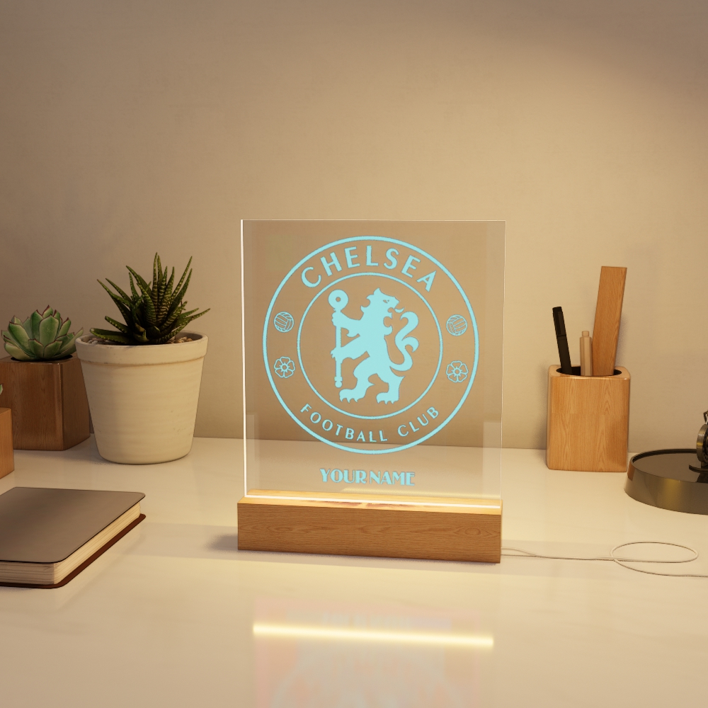 Đèn Led 3D Khắc Hình Theo Yêu Cầu -  Đèn Led 7 Màu, Đèn Ngủ Led 3d CLB Bóng Đá 