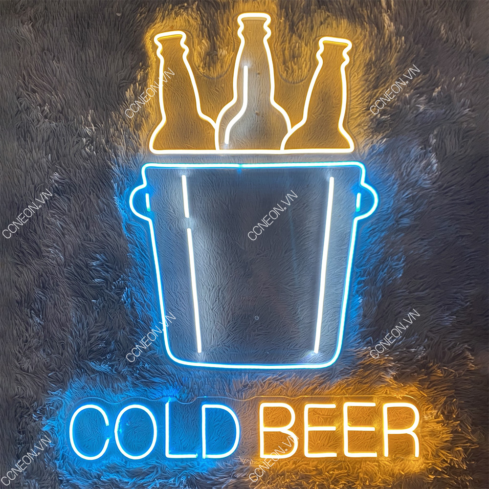 Đèn Trang Trí Led Neon COLD Beer 