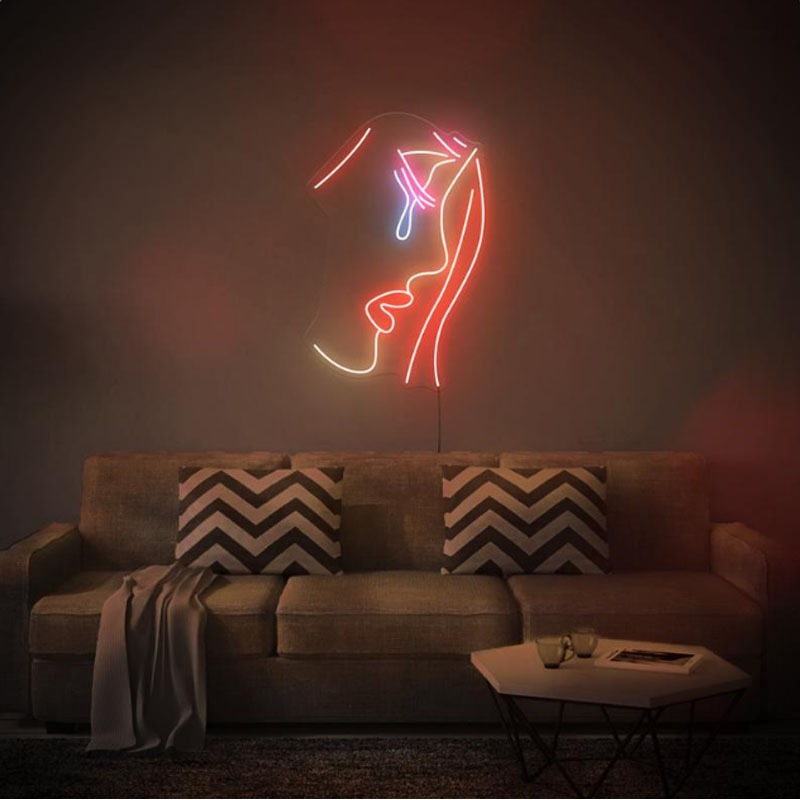 Đèn Trang Trí Led Neon Sign Cry Girl [Kích thước 37x26 cm] 