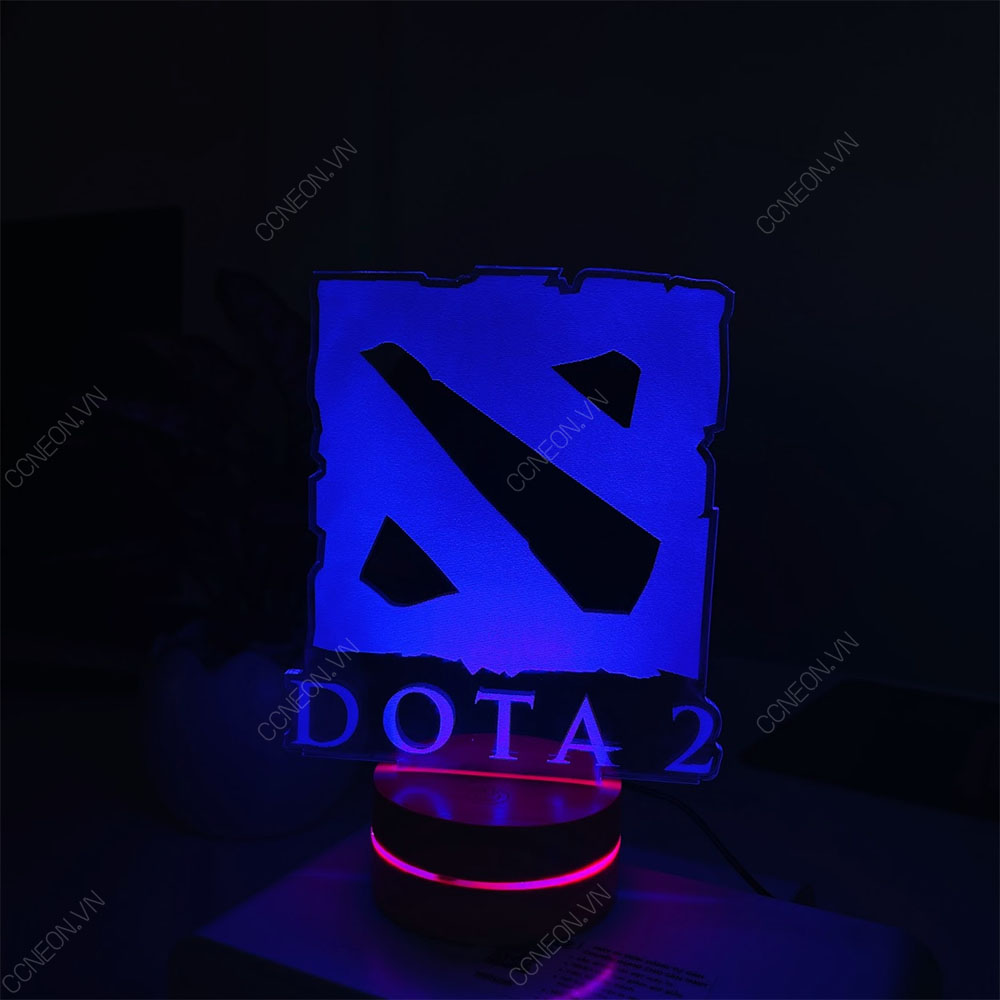 Đèn Led 3D Game DOTA - Đèn Led 16 Màu Hình Nhân Vật Hoạt Hình, Đèn Ngủ Led 3d, Cảm Ứng , Điều Khiển Từ Xa Đèn Led DOTA 2