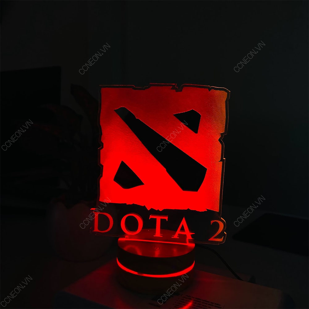 Đèn Led 3D Game DOTA - Đèn Led 16 Màu Hình Nhân Vật Hoạt Hình, Đèn Ngủ Led 3d, Cảm Ứng , Điều Khiển Từ Xa Đèn Led DOTA 2