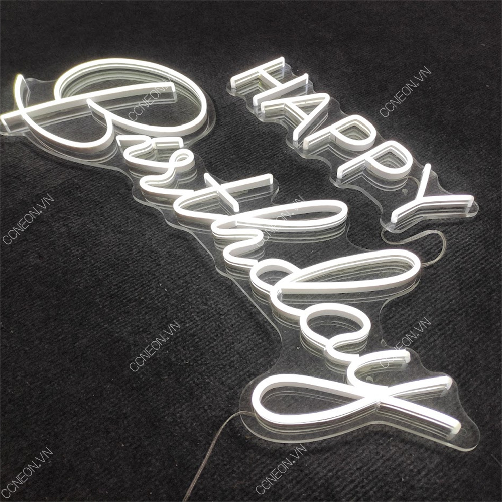 Đèn Trang Trí Led Neon Happy Birthday Neon Đèn Led Neon Happy birthday