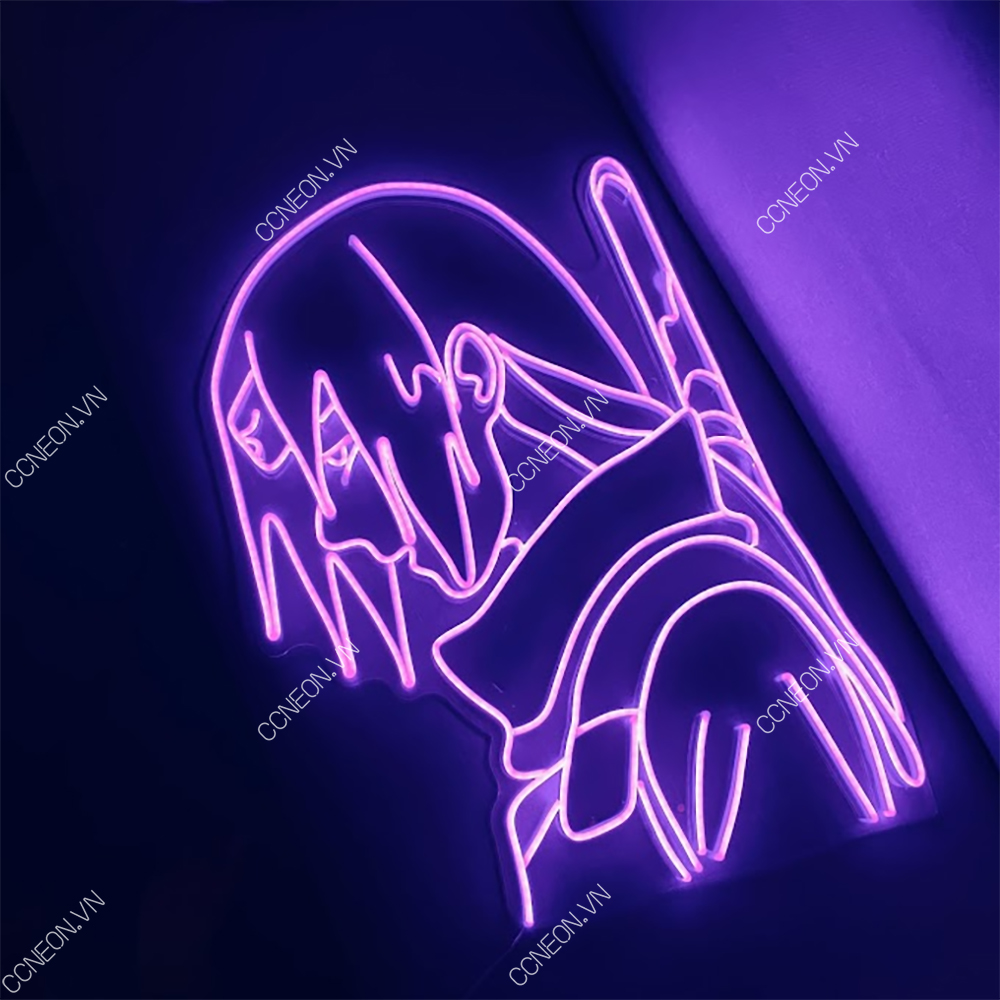 Đèn Trang Trí Led Neon Sign Itachi Tím Mẫu 2 - Naruto Led Neon Signs 