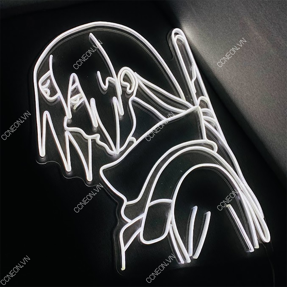 Đèn Trang Trí Led Neon Sign Itachi Trắng Mẫu 2 - Naruto Led Neon Signs Itachi Neon