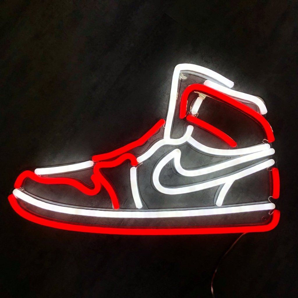 Đèn Trang Trí Led Neon Sign Giày Air Jordan ( Kích thước 45x26 cm) 