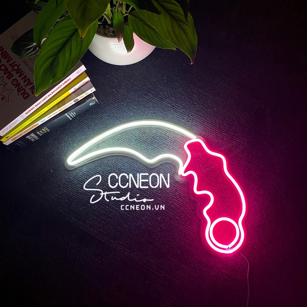 Đèn Trang Trí Led Neon Sign Theo Yêu Cầu - Đèn Led Neon Sign Karambit 