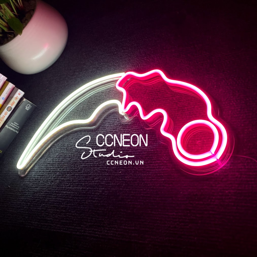 Đèn Trang Trí Led Neon Sign Theo Yêu Cầu - Đèn Led Neon Sign Karambit 