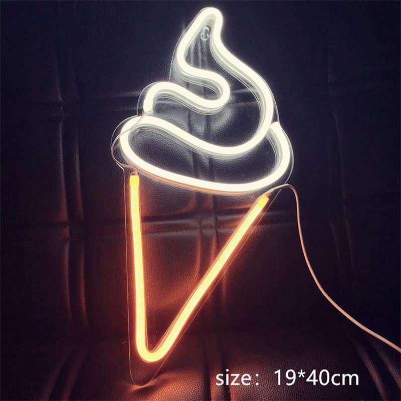 Đèn Trang Trí Led Neon Sign Hình Que Kem 
