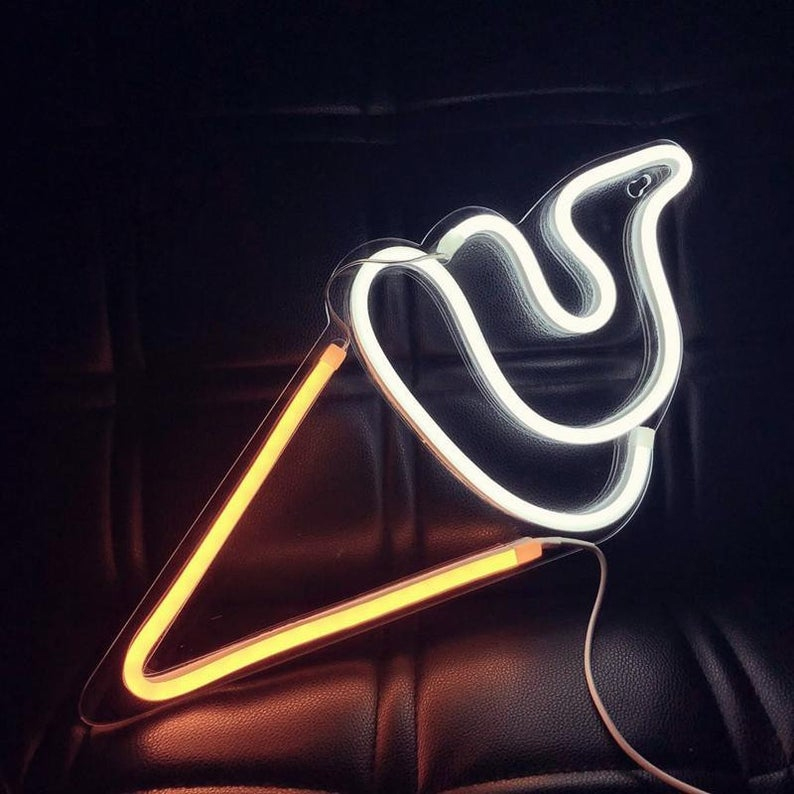 Đèn Trang Trí Led Neon Sign Hình Que Kem 