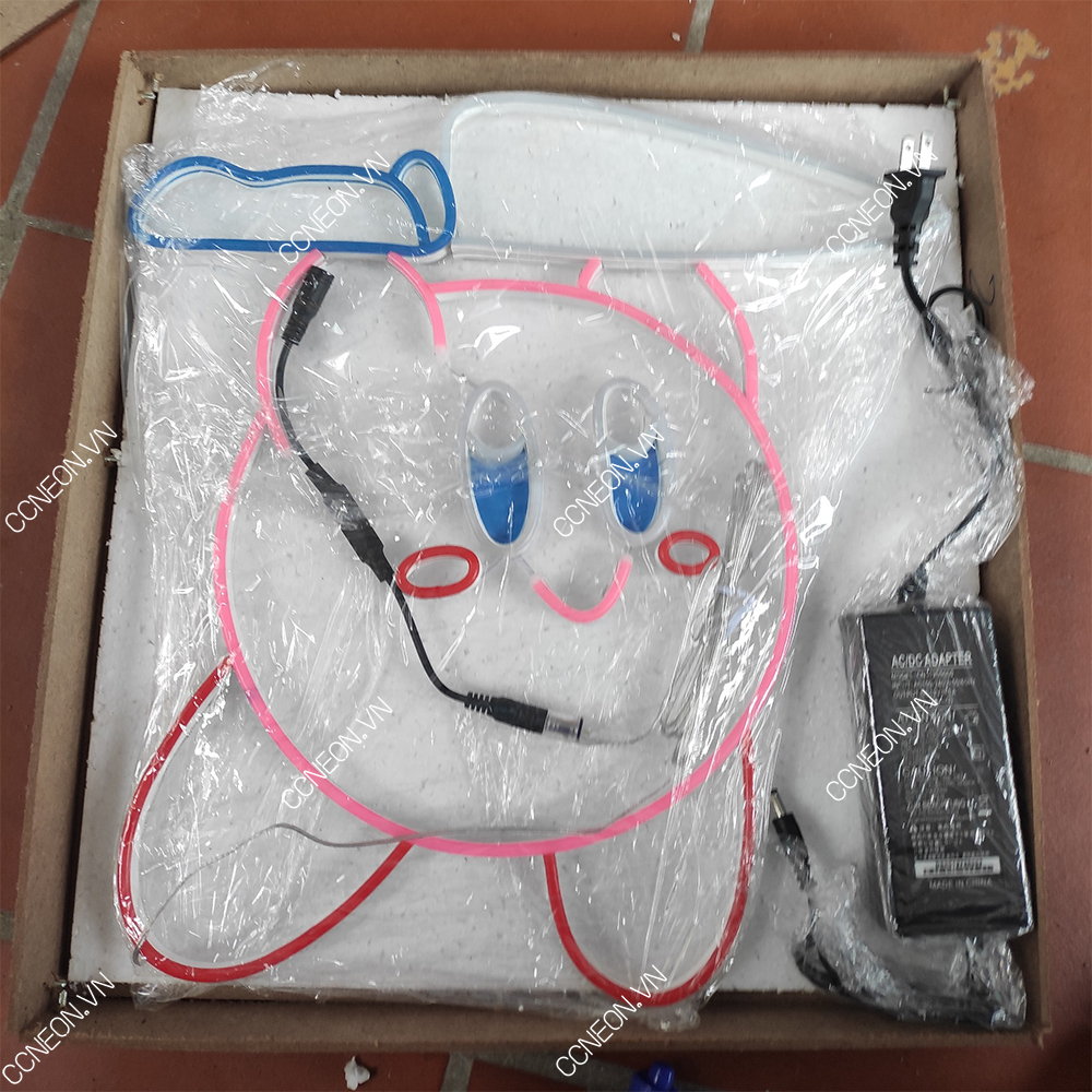 Đèn Trang Trí Led Neon One Kirby Knife - Đèn Led Neon Pokemon 