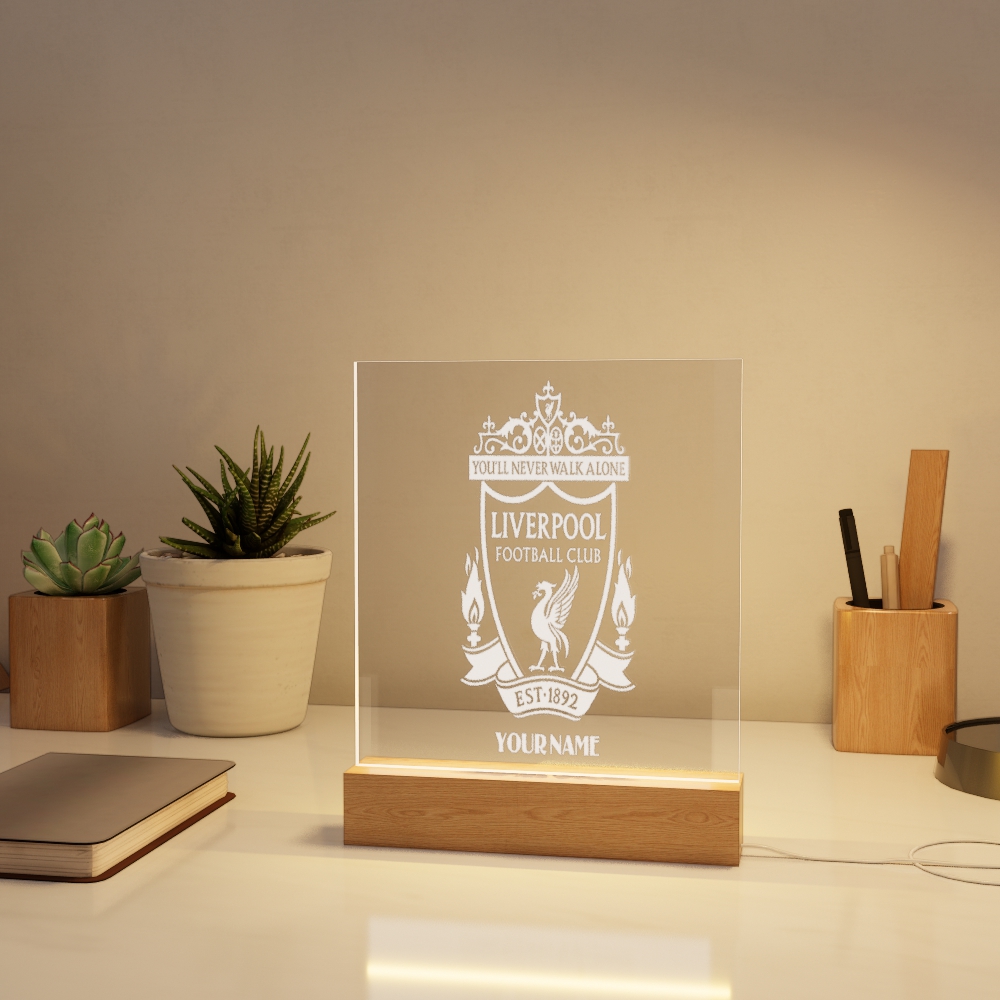 Đèn Led 3D Khắc Hình Theo Yêu Cầu -  Đèn Led 7 Màu, Đèn Ngủ Led 3d CLB Bóng Đá Đèn Led 3D CLB Bóng Đá