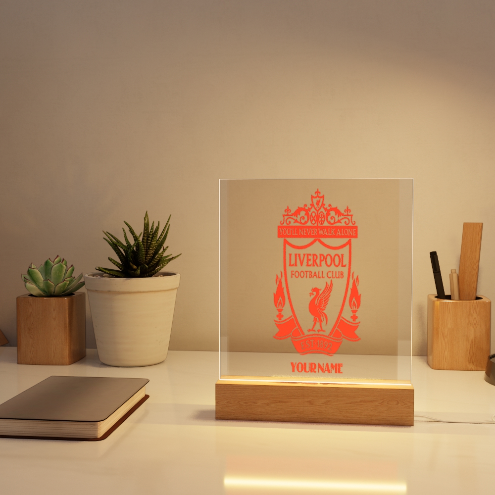 Đèn Led 3D Khắc Hình Theo Yêu Cầu -  Đèn Led 7 Màu, Đèn Ngủ Led 3d CLB Bóng Đá Đèn Led 3D CLB Bóng Đá