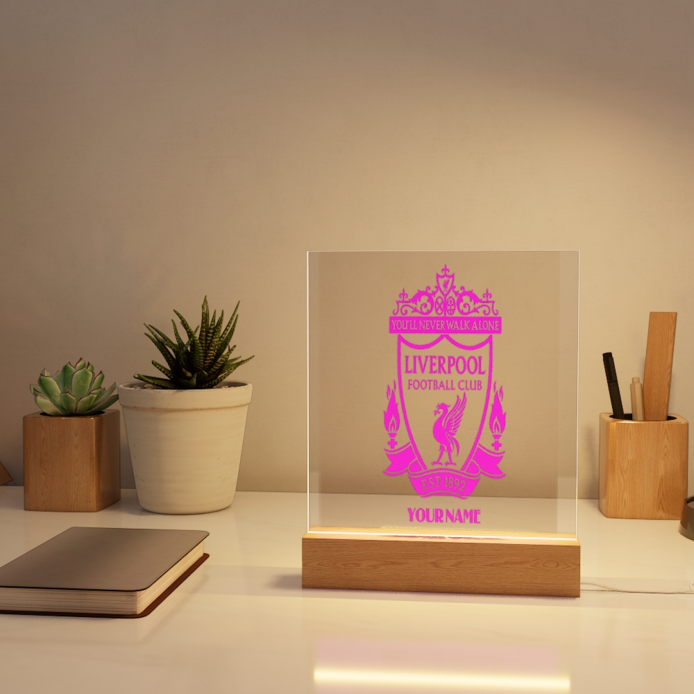 Đèn Led 3D Khắc Hình Theo Yêu Cầu -  Đèn Led 7 Màu, Đèn Ngủ Led 3d CLB Bóng Đá Đèn Led 3D CLB Bóng Đá