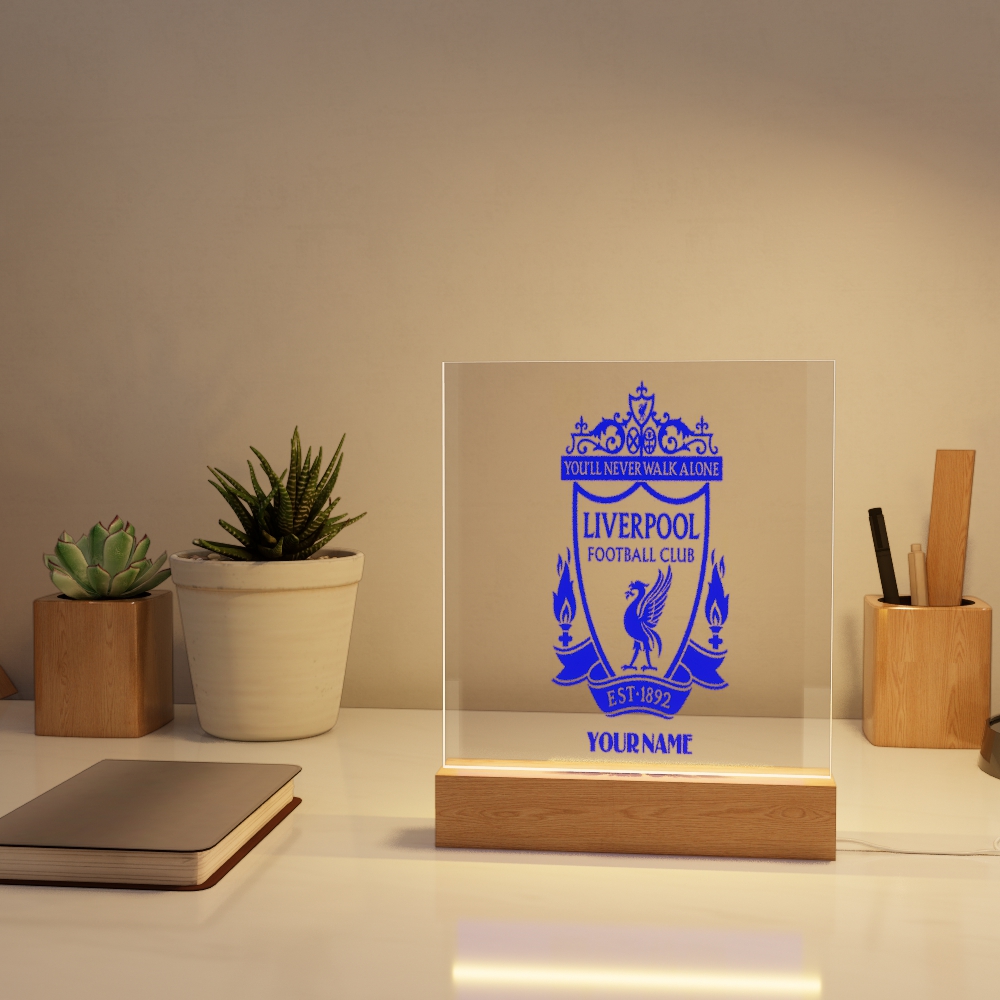 Đèn Led 3D Khắc Hình Theo Yêu Cầu -  Đèn Led 7 Màu, Đèn Ngủ Led 3d CLB Bóng Đá Đèn Led 3D CLB Bóng Đá