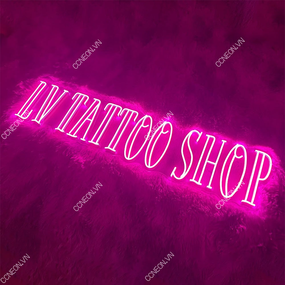 Đèn Trang Trí Led Neon LV TATTOO SHOP 