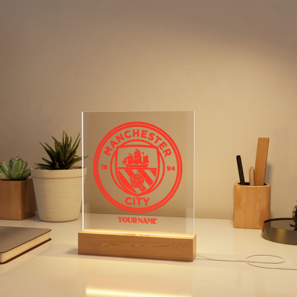 Đèn Led 3D Khắc Hình Theo Yêu Cầu -  Đèn Led 7 Màu, Đèn Ngủ Led 3d CLB Bóng Đá 