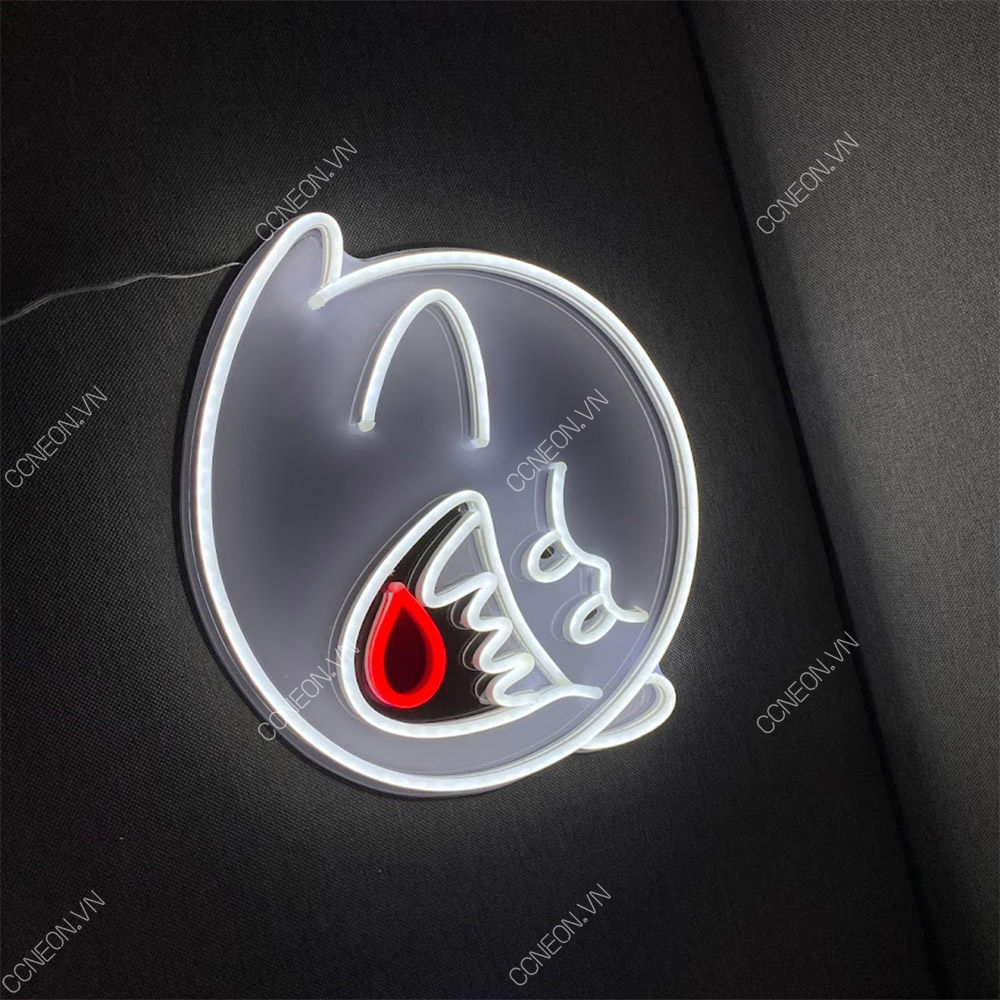 Đèn Trang Trí Led Neon Sign Mario Boo - Mario Boo Neon Signs