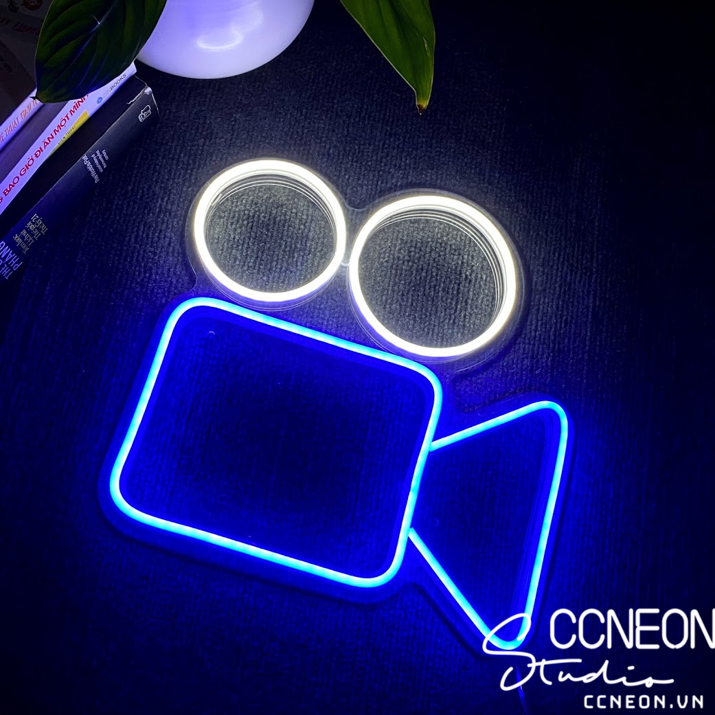 Đèn Trang Trí Led Neon Sign Theo Yêu Cầu - Đèn Led Neon Sign Hình Máy Quay 