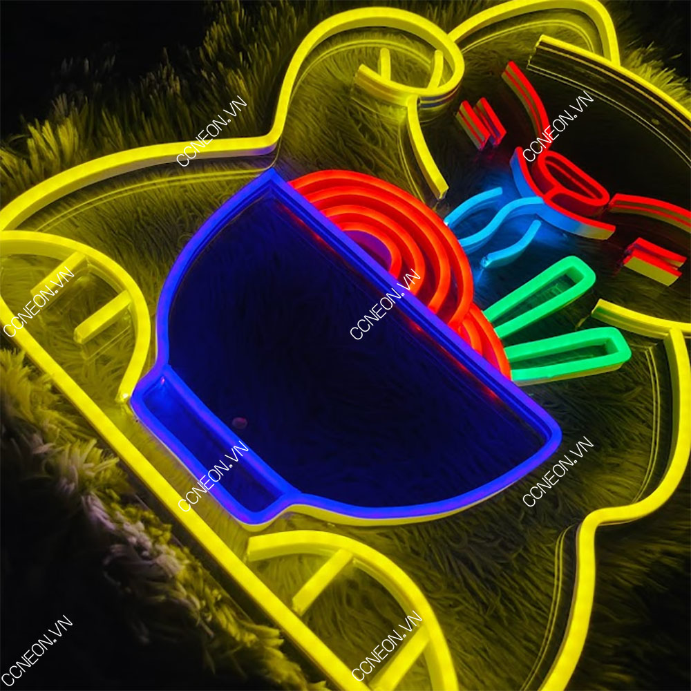 Đèn Led Neon Lucky Cat [Kích thước 52x35 cm] 