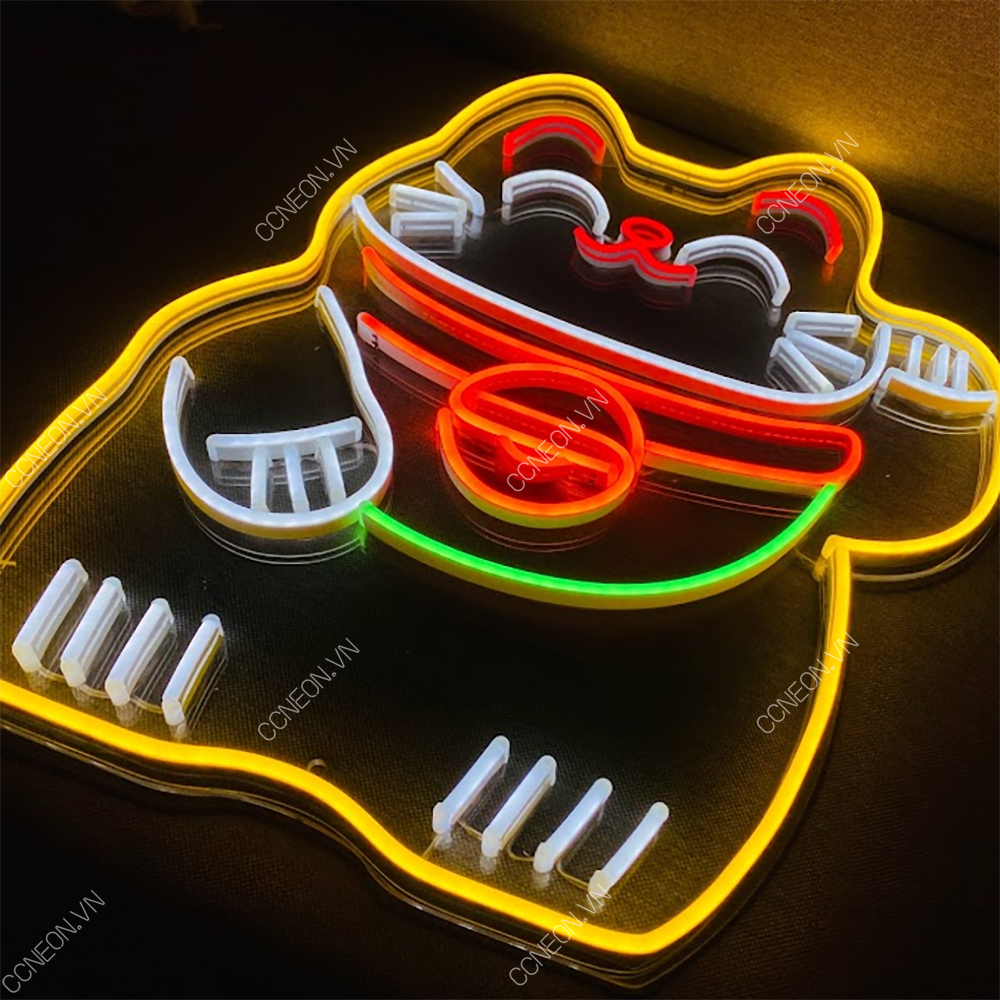 Đèn Trang Trí Led Neon Mèo Thần Tài [ Mẫu 1 ] 