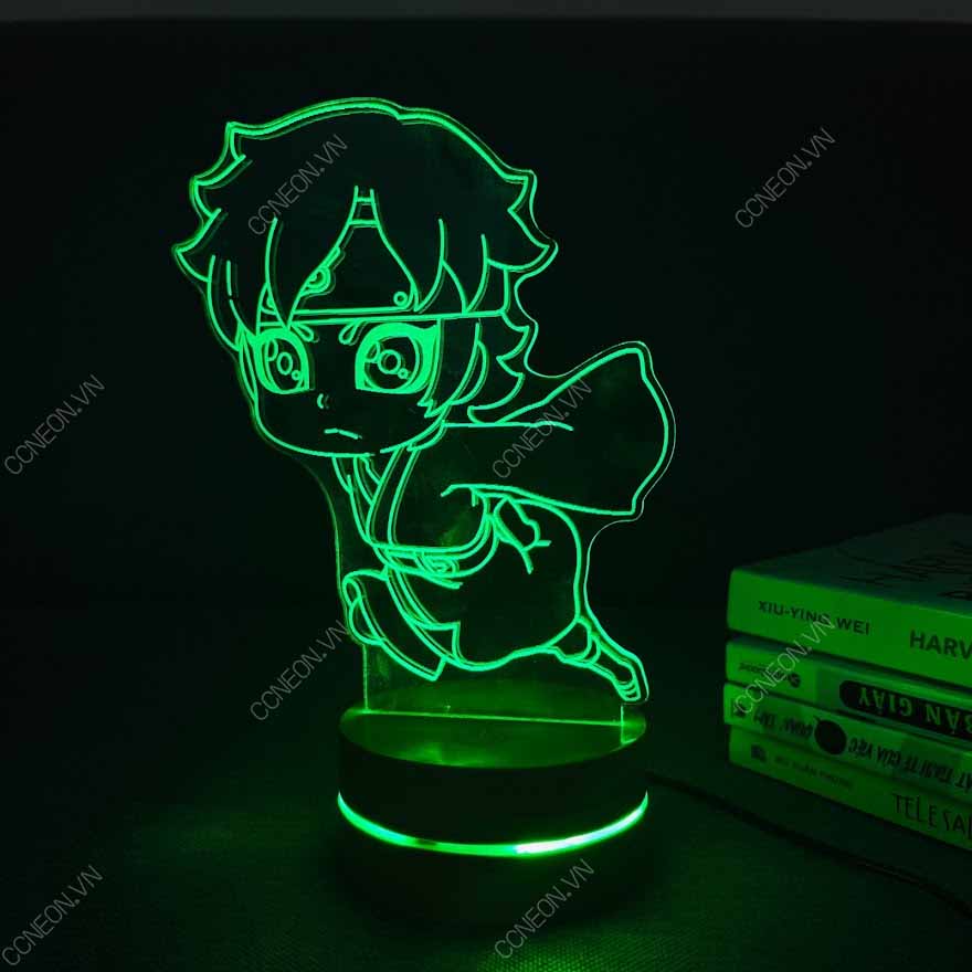 Đèn Led 3D Nhân Vật Mitsuki- Naruto, Đèn Led 16 Màu Hình Nhân Vật Hoạt Hình, Đèn Ngủ Led 3d, Cảm Ứng , Điều Khiển Từ Xa 
