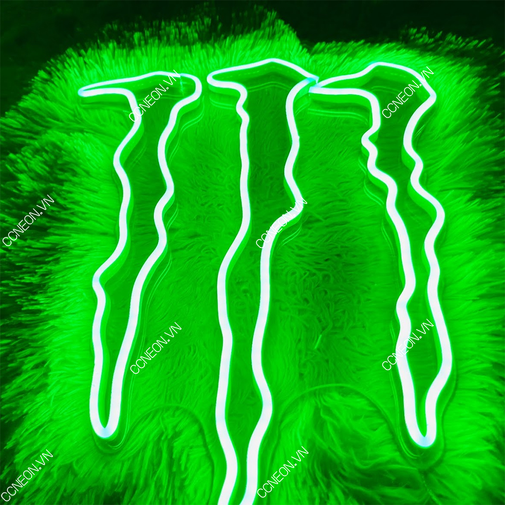 Đèn Led Neon Trang Trí Góc Chơi Game - Monster Drink Neon Sign [ Kích thước 45 x 35 cm] monster drink neon sign