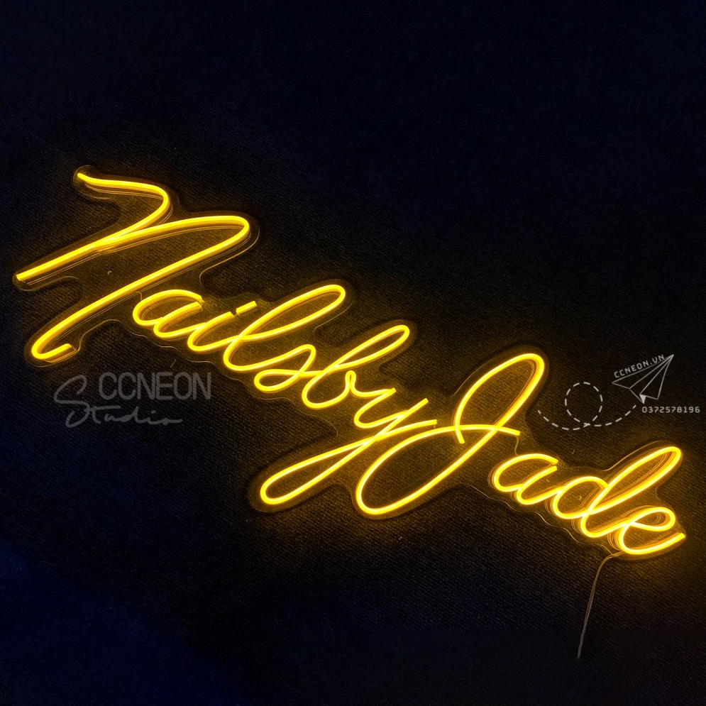 Đèn Trang Trí Led Neon Tiệm Nails - Nails by Jade 