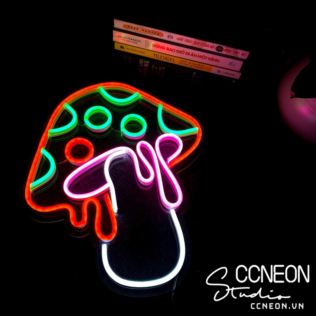 Đèn Trang Trí Led Neon Sign Hình Cây Nấm 