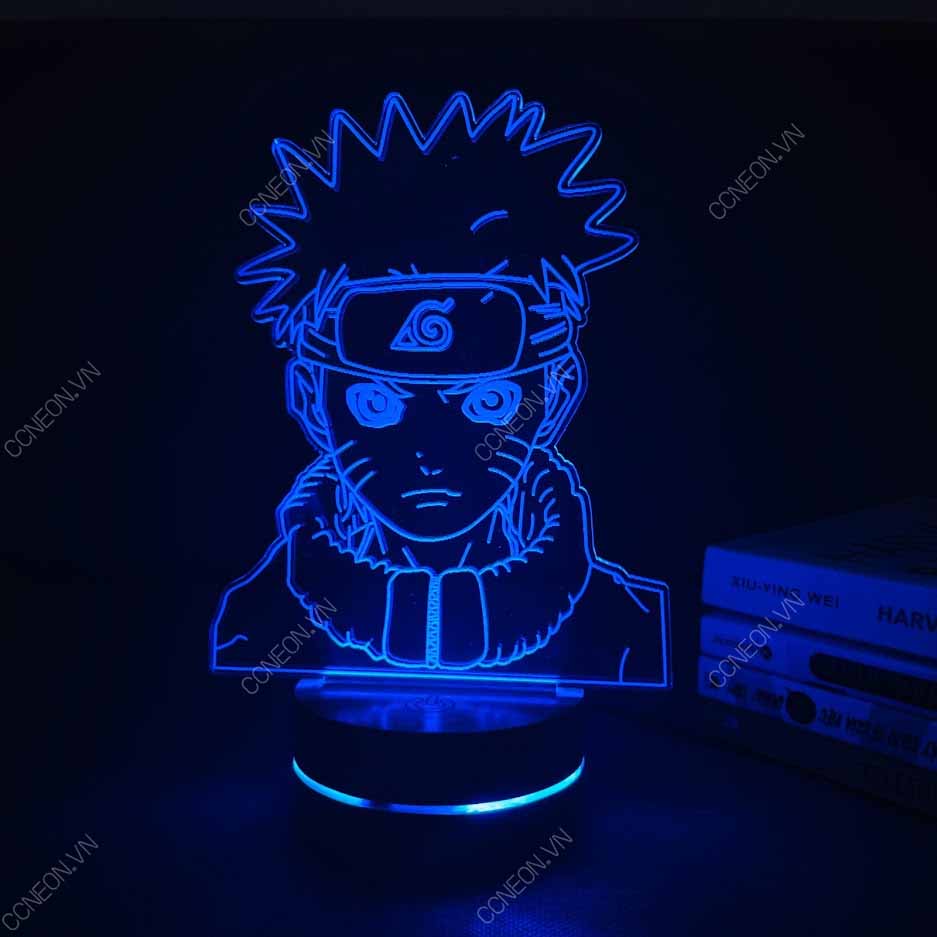 Đèn Led 3D Naruto V1 - Naruto, Đèn Led 16 Màu Hình Nhân Vật Hoạt Hình, Đèn Ngủ Led 3d, Cảm Ứng , Điều Khiển Từ Xa Đèn Led 3d Naruto