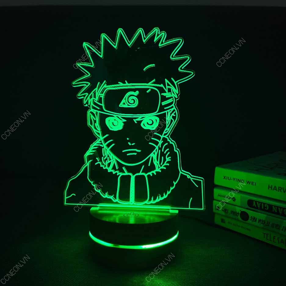 Đèn Led 3D Naruto V1 - Naruto, Đèn Led 16 Màu Hình Nhân Vật Hoạt Hình, Đèn Ngủ Led 3d, Cảm Ứng , Điều Khiển Từ Xa Đèn Led 3d Naruto