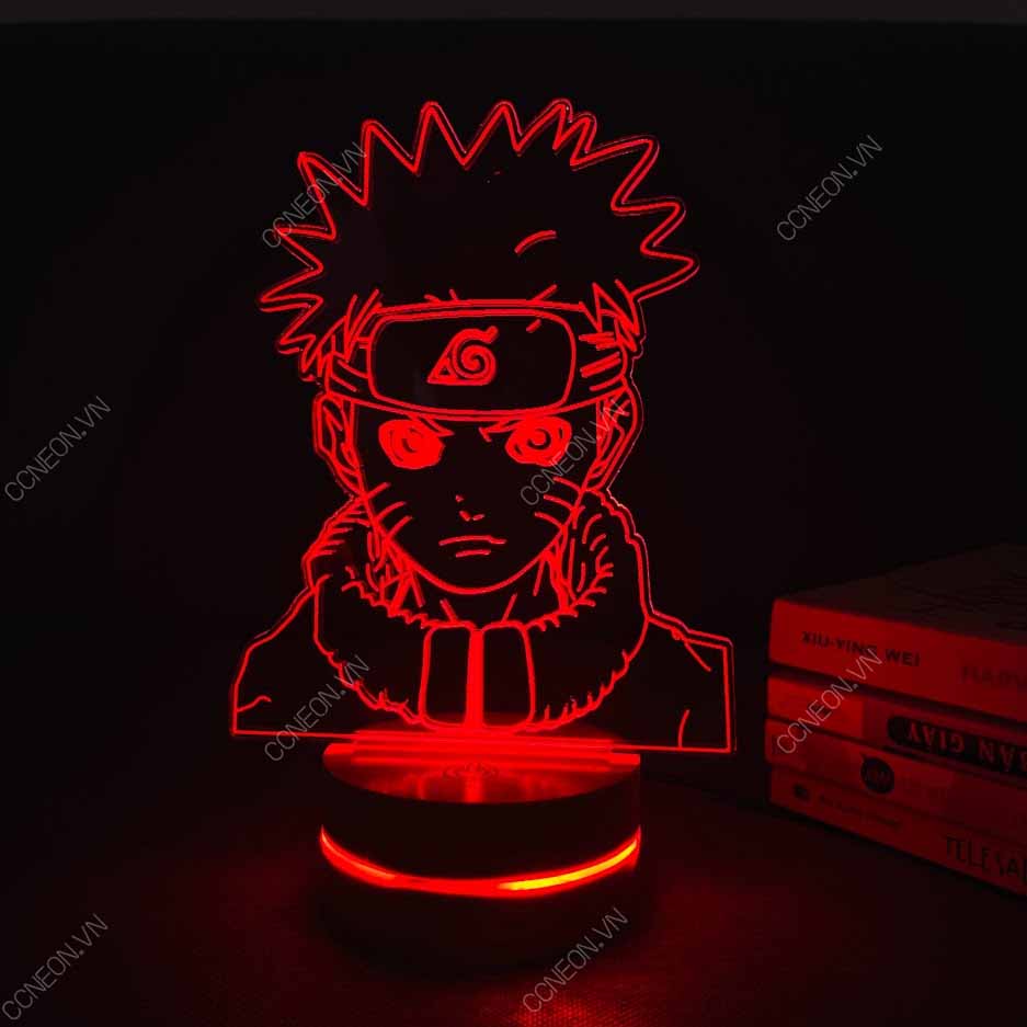 Đèn Led 3D Naruto V1 - Naruto, Đèn Led 16 Màu Hình Nhân Vật Hoạt Hình, Đèn Ngủ Led 3d, Cảm Ứng , Điều Khiển Từ Xa Đèn Led 3d Naruto