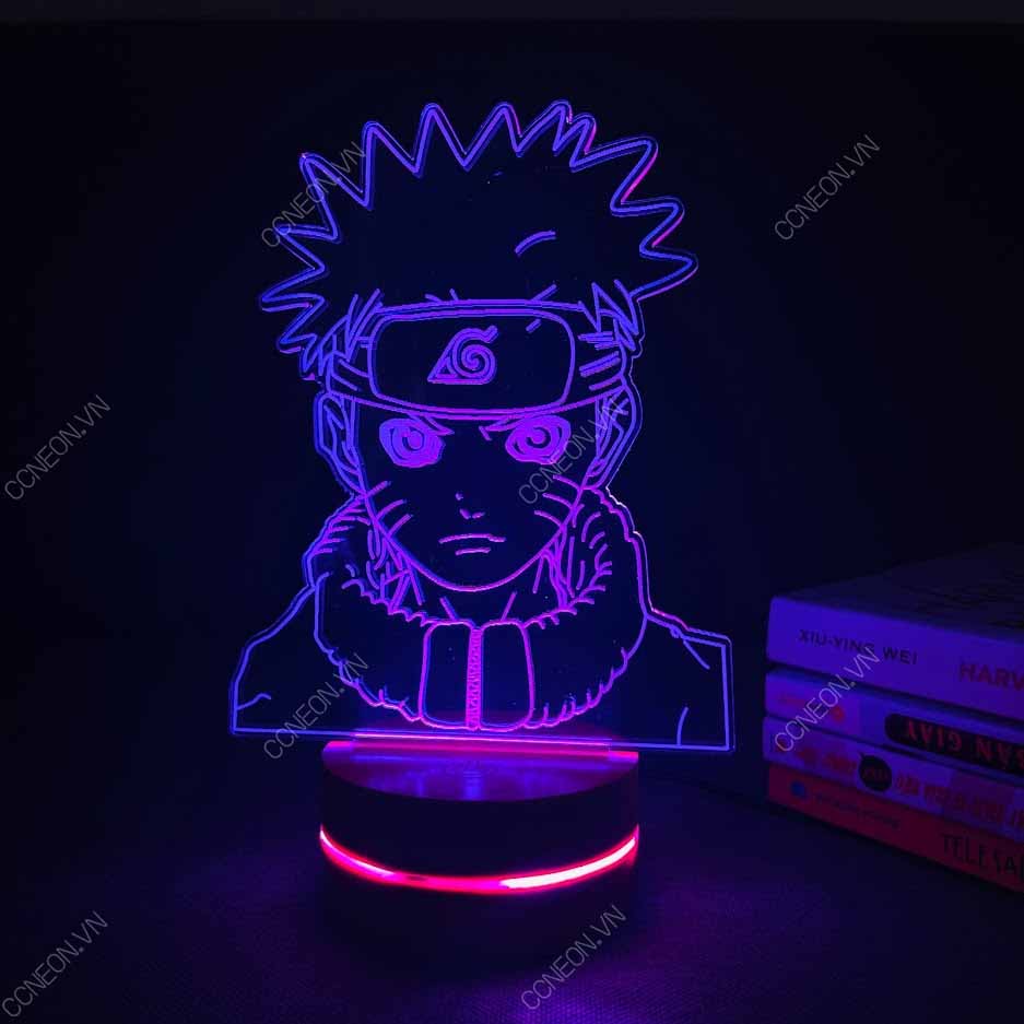 Đèn Led 3D Naruto V1 - Naruto, Đèn Led 16 Màu Hình Nhân Vật Hoạt Hình, Đèn Ngủ Led 3d, Cảm Ứng , Điều Khiển Từ Xa Đèn Led 3d Naruto