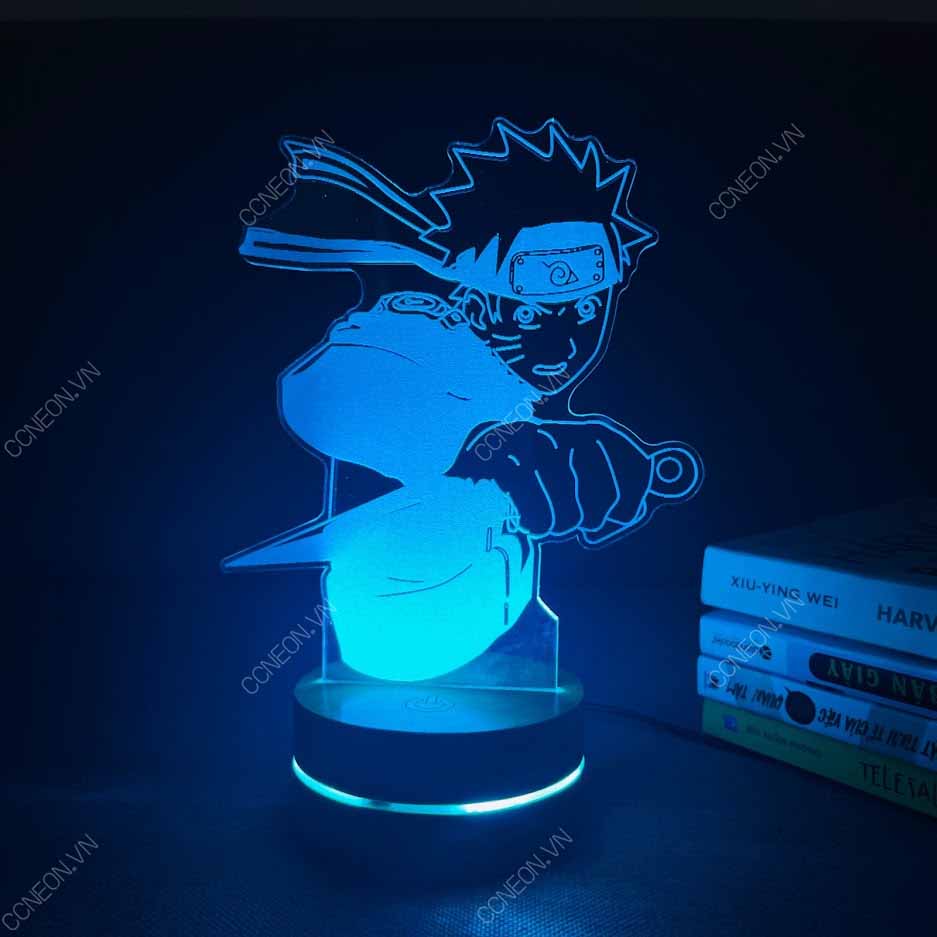 Đèn Led 3D Naruto V2 - Naruto, Đèn Led 16 Màu Hình Nhân Vật Hoạt Hình, Đèn Ngủ Led 3d, Cảm Ứng , Điều Khiển Từ Xa Đèn Led 3d Naruto